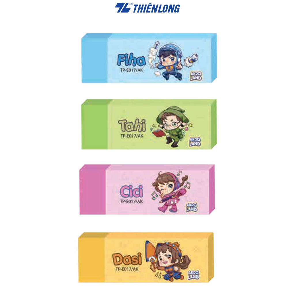 Gôm tẩy nhân vật Akooland Thiên Long TP-E017/AK - Mẫu ngẫu nhiên