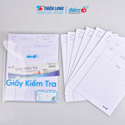 Giấy kiểm tra Thiên Long Điểm 10 TP-GKT09 - 4 ô ly ngang