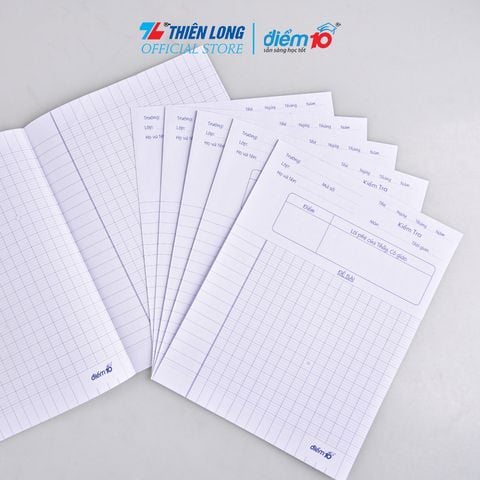 Giấy kiểm tra Thiên Long Điểm 10 TP-GKT09 - 4 ô ly ngang