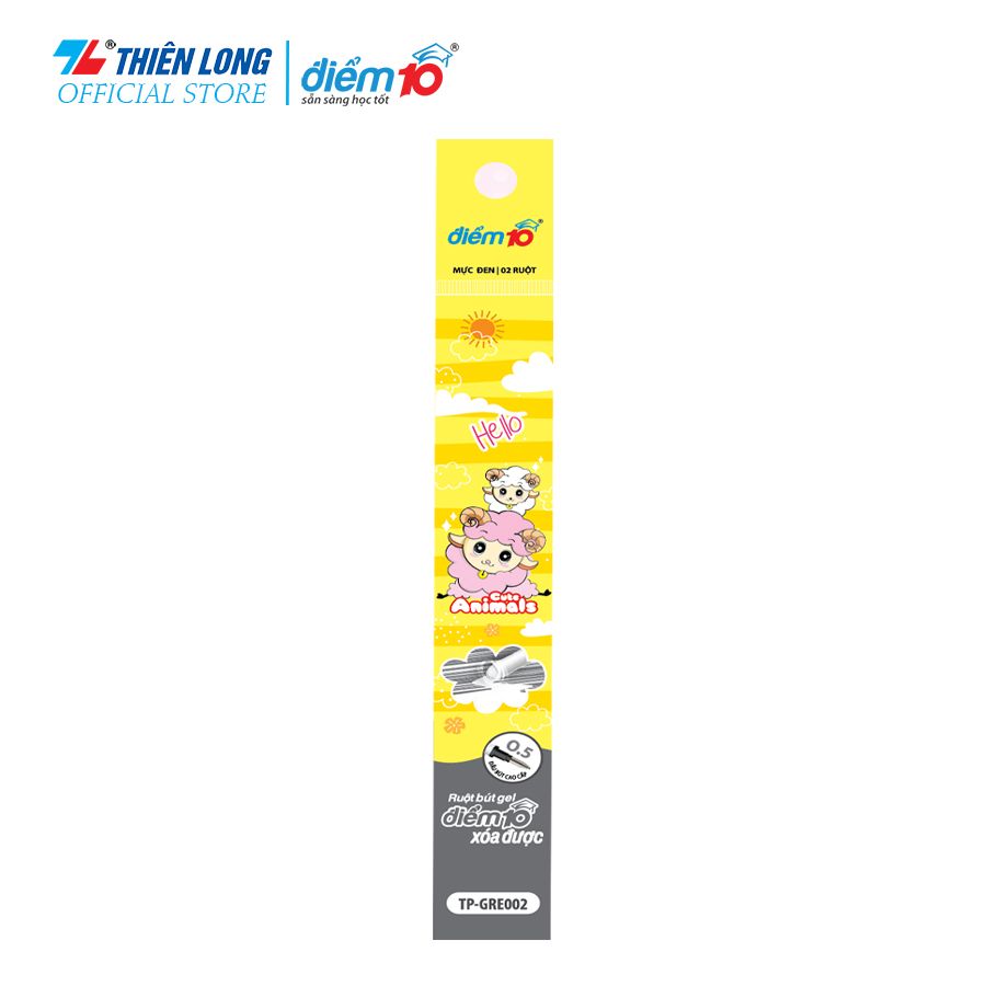 Bộ 2 ruột bút gel xóa được TP-GRE002 - Dùng cho bút gel TP-GELE01 & TP-GELE002