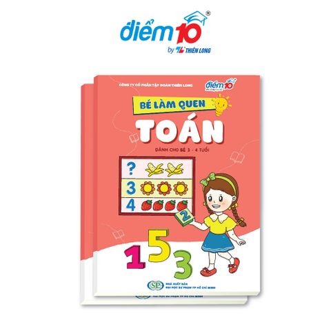 Bé làm quen Toán 3-4 tuổi Điểm 10 TP-LQT01