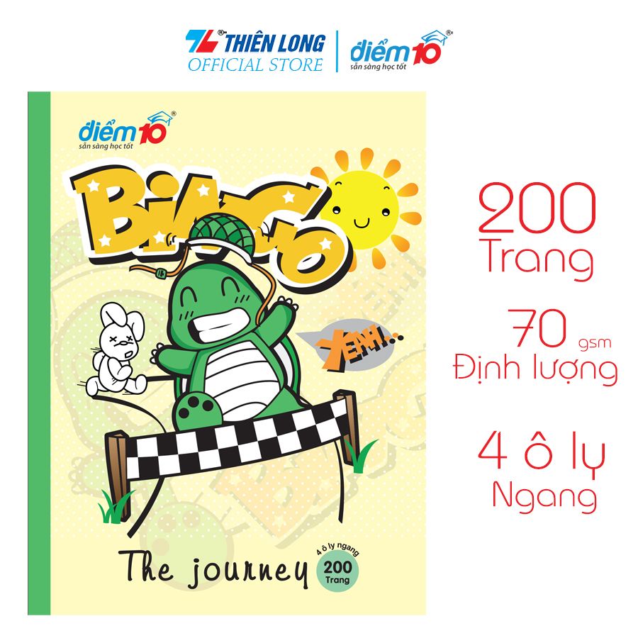 Combo 5 Tập học sinh 200 trang 4 ô ly ngang Điểm 10 TP-NB049 (hình ngẫu nhiên)