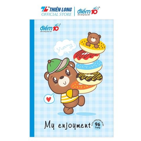 Tập học sinh 96 trang 5 ô ly vuông 100 gsm Điểm 10 TP-NB075 (hình ngẫu nhiên)