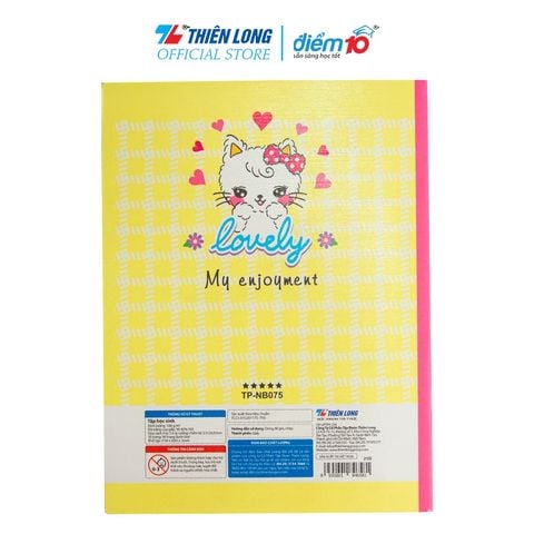 Tập học sinh 96 trang 5 ô ly vuông 100 gsm Điểm 10 TP-NB075 (hình ngẫu nhiên)