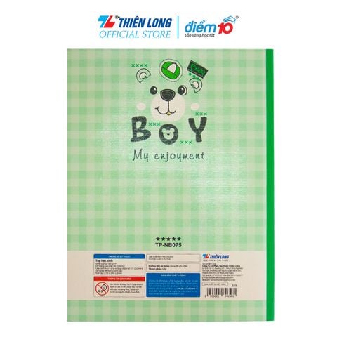 Tập học sinh 96 trang 5 ô ly vuông 100 gsm Điểm 10 TP-NB075 (hình ngẫu nhiên)
