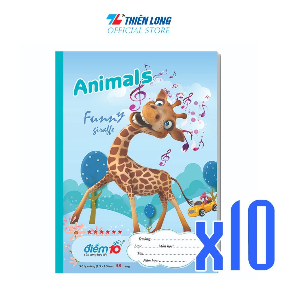 [Combo 10 cuốn] Tập học sinh 48 trang Điểm 10 TP-NB100  (hình ngẫu nhiên)