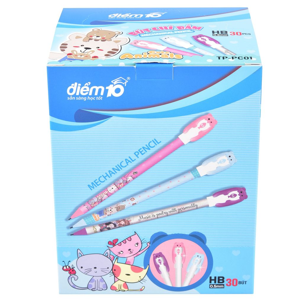 Combo 5 Bút chì bấm Điểm 10 TP-PC01
