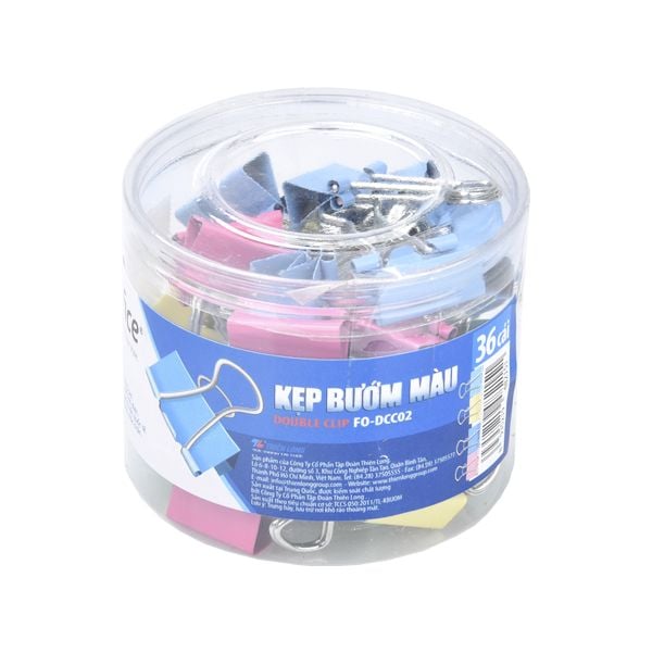 Kẹp bướm màu Flexoffice 32mm FO-DCC04 (FS)