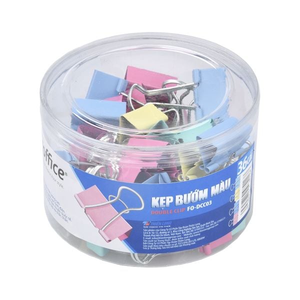 Kẹp bướm màu Flexoffice 32mm FO-DCC04 (FS)