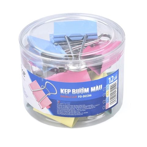 Kẹp bướm màu Flexoffice 51mm FO-DCC06 (FS)
