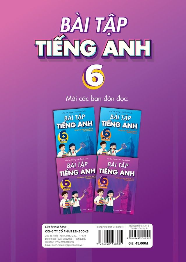 Bài tập Tiếng Anh lớp 6 - Tập 2 - Có đáp án (Dùng kèm SGK Global Success)