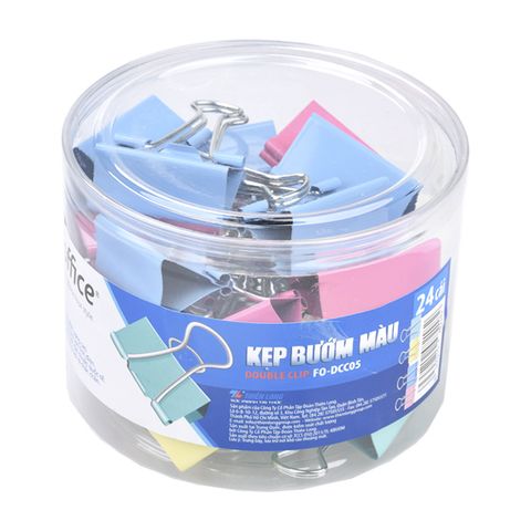 Kẹp bướm màu Flexoffice 41mm FO-DCC05 (FS)