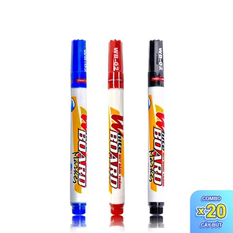 Quà tặng Combo 20 Bút lông bảng Thiên Long WB-02