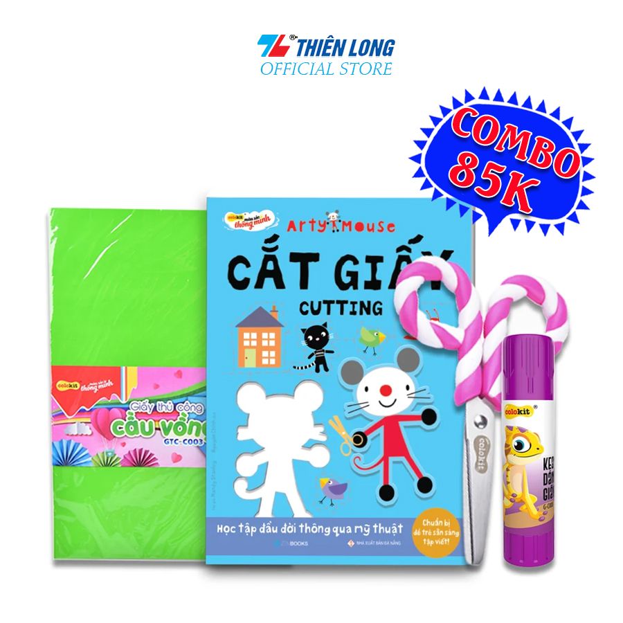 Combo Thực Hành Thủ Công Cho Bé Arty Mouse Thiên Long Colokit