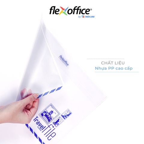 Bìa bao thư A4 Travel File Thiên Long Flexoffice lưu trữ 100 tờ A4