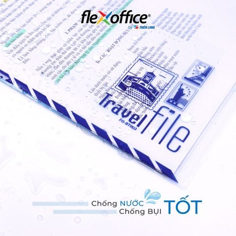 Bìa bao thư A4 Travel File Thiên Long Flexoffice lưu trữ 100 tờ A4