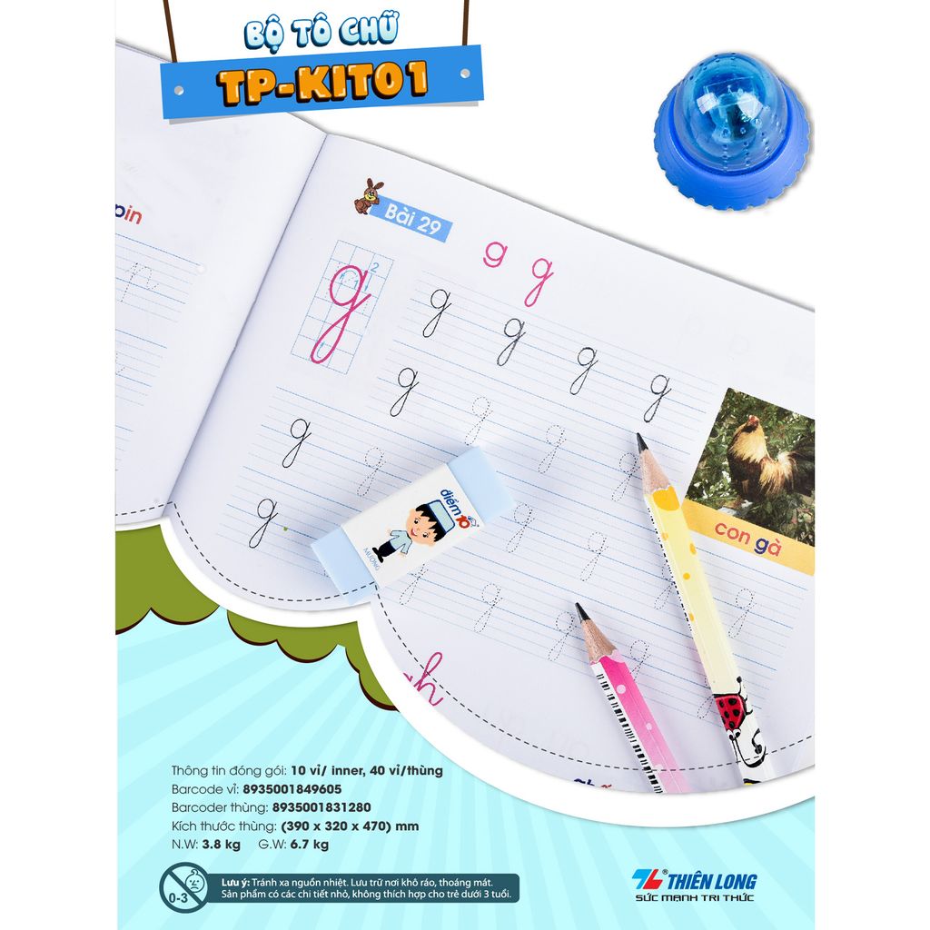 Bộ tô chữ  Điểm 10 TP-KIT01 (FS)