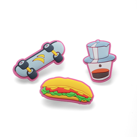  Bộ 3 Charm Biti's Sài Gòn Cá Tính Màu Hồng AAUH04600HOG 