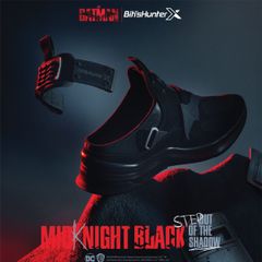  Giày Thể Thao Nam Biti's Hunter x THE BATMAN - MID-KNIGHT BLACK COLLECTION - Shadow edition DSMH09099 