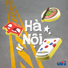  Bộ 3 Charm Biti's Hà Nội Đậm Chất Việt Màu Vàng AAUH04500VAG 