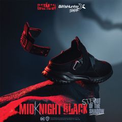  Giày Thể Thao Bé Trai Biti's Hunter Junior x THE BATMAN - MID-KNIGHT BLACK COLLECTION - Shadow edition DSBH01099 