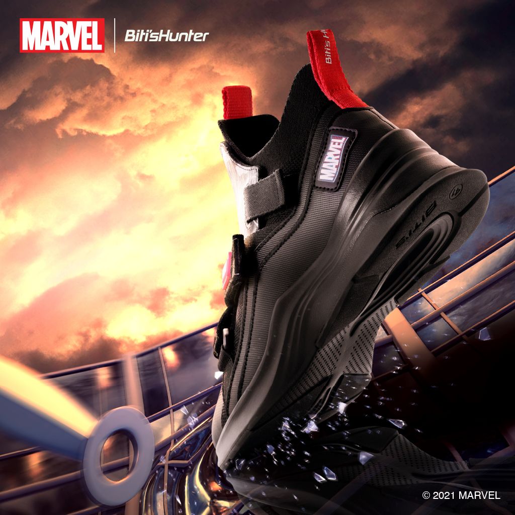  Giày Thể Thao Nữ Biti's Hunter x Marvel Spider-man YFNS DSWH09211DEN (Đen) + [Gift] Lưỡi Gà Marvel 