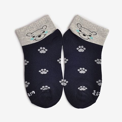  Combo 2 Đôi Vớ Biti's Trẻ Em Màu Xanh Nhớt ASBG00050XNH 