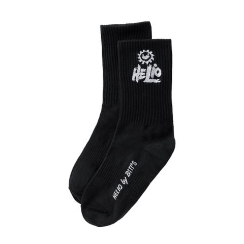  Vớ Cổ Cao Biti's Helio Teen Màu Đen ASGG00120DEN 