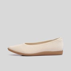  Giày Búp Bê Biti's Nữ Màu Kem BBW002700KEM 