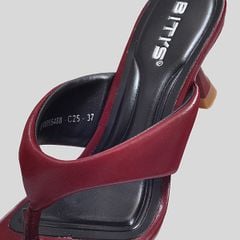  Dép Cao Gót Biti’s Nữ Màu Đỏ Đậm BFW005488DOD 
