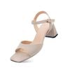 Sandal Cao Gót Biti's Nữ Màu Nâu Lợt BFW006188NAL
