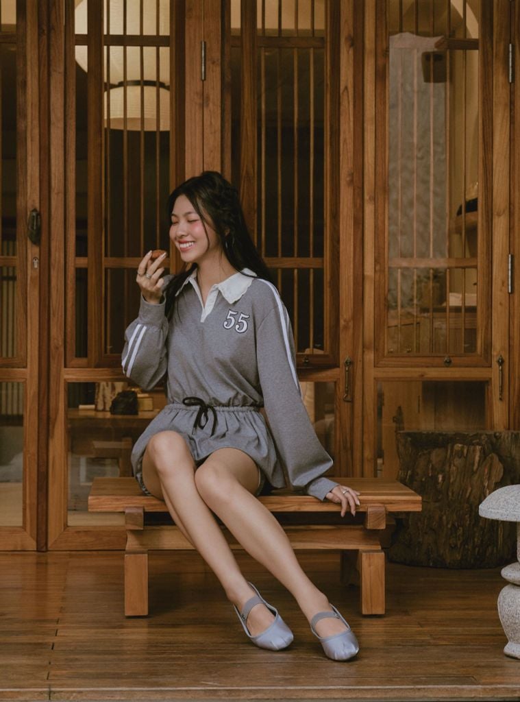  Giày Búp Bê Biti's Nữ Màu Xám BBW002988XAM 