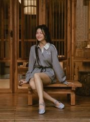  Giày Búp Bê Biti's Nữ Màu Xám BBW002988XAM 