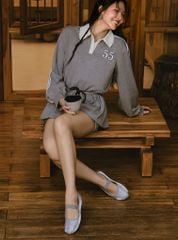  Giày Búp Bê Biti's Nữ Màu Xám BBW002988XAM 