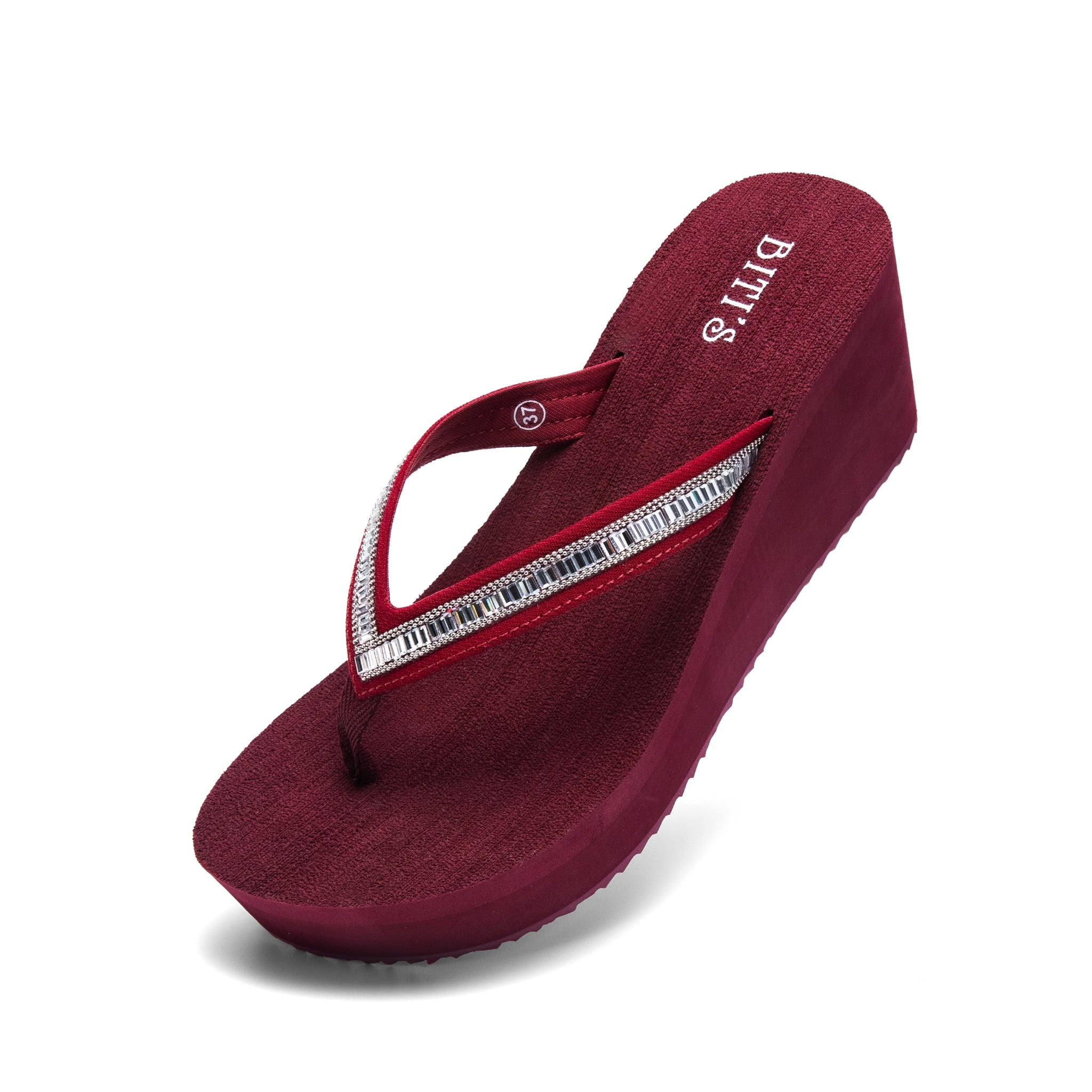 Dép biti's nữ màu đỏ đậm bxw020500dod Bitis