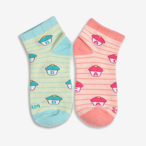  Combo 2 Đôi Vớ Biti's Bé Gái Màu Hồng ASGG00060HOG 