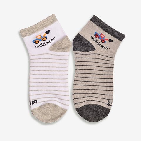  Combo 2 Đôi Vớ Biti's Trẻ Em Màu Trắng ASBG00060TRG 