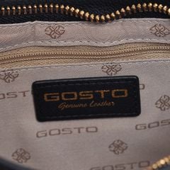  Túi Xách Gosto Da Thật Nữ Màu Đen GBSW00100DEN 