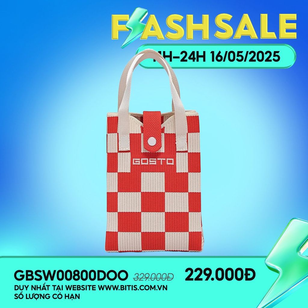  Túi Xách Gosto Nữ Màu Đỏ GBSW00800DOO 
