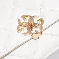  Túi Xách Gosto Grace G Da Thật Nữ Màu Trắng GBSW01100TRG 