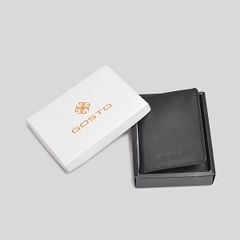  Ví Gosto Da Thật Nam Màu Đen GBWM00200DEN 