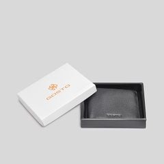  Ví Gosto Da Thật Nam Màu Đen GBWM00300DEN 