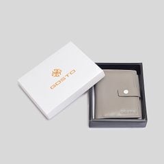  Ví Gosto Da Thật Nữ Màu Xám GBWW00300XAM 