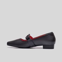  Giày Búp Bê Gosto Da Thật Nữ Màu Đen GFW019588DEN 