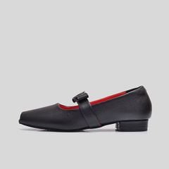  Giày Búp Bê Gosto Da Thật Nữ Màu Đen GFW019588DEN 