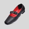 Giày Búp Bê Gosto Da Thật Nữ Màu Đen GFW019588DEN