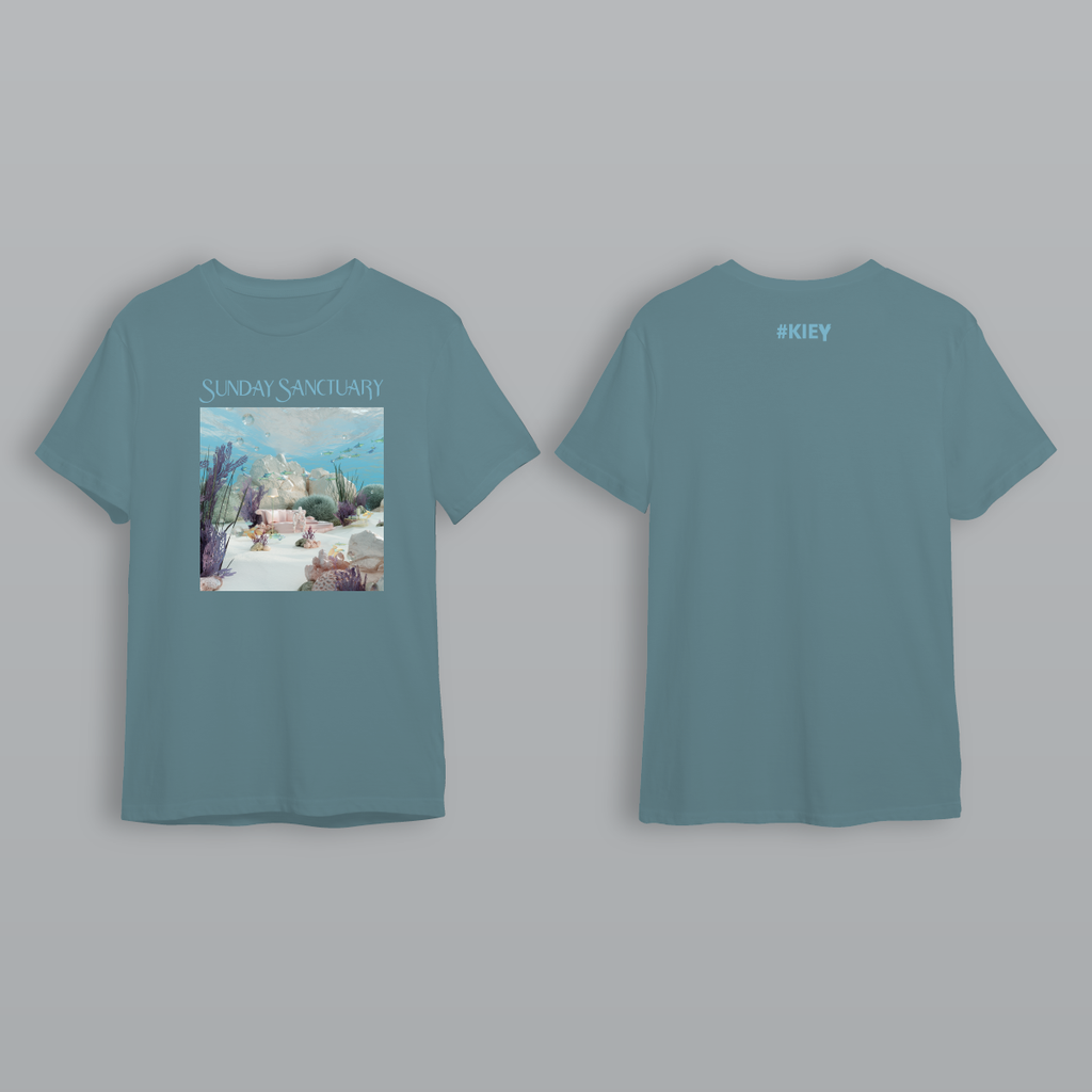  Kiey Unisex Teal Ocean T-Shirt BOU000900 