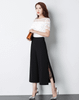 Quần Culottes Trơn Xẻ Vạt 4708