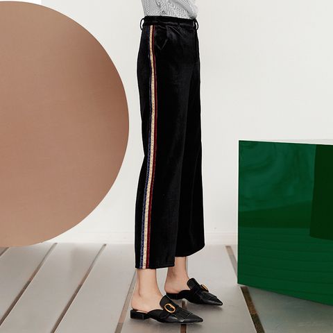  Quần Culottes Kẻ Viền 5089 