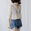 Áo Sơ Mi Chấm Bi Xuyên Thấu 5245